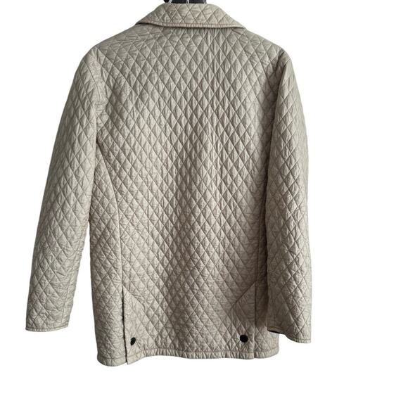 Barbour Quilted Jacket in Cream - Picture 2 of 8